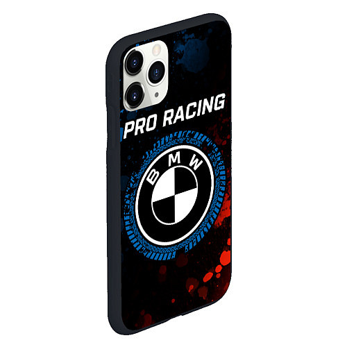 Чехол iPhone 11 Pro матовый БМВ - Racing / 3D-Черный – фото 2