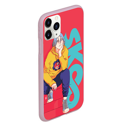 Чехол iPhone 11 Pro матовый SK8 the Infinity Langa / 3D-Розовый – фото 2