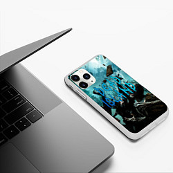 Чехол iPhone 11 Pro матовый Толпа зомби, цвет: 3D-белый — фото 2