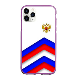 Чехол iPhone 11 Pro матовый РОССИЯ ФОРМА АБСТРАКТНЫЙ