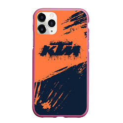 Чехол iPhone 11 Pro матовый KTM ГРАНЖ Z, цвет: 3D-малиновый