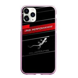 Чехол iPhone 11 Pro матовый RS PERFOMANCE QUATTRO Z, цвет: 3D-розовый