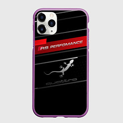 Чехол iPhone 11 Pro матовый RS PERFOMANCE QUATTRO Z, цвет: 3D-фиолетовый