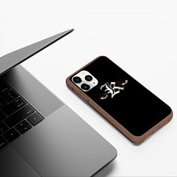 Чехол iPhone 11 Pro матовый КИРА глаза DEATH NOTE, цвет: 3D-коричневый — фото 2