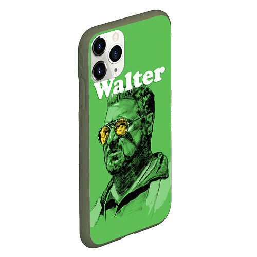 Чехол iPhone 11 Pro матовый Walter The Big Lebowski / 3D-Темно-зеленый – фото 2