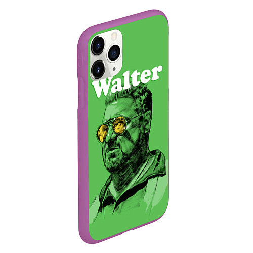 Чехол iPhone 11 Pro матовый Walter The Big Lebowski / 3D-Фиолетовый – фото 2