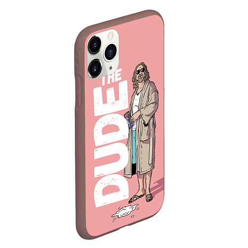 Чехол iPhone 11 Pro матовый The Real Dude / 3D-Коричневый – фото 2