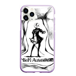 Чехол iPhone 11 Pro матовый GAME Nier: Automata, цвет: 3D-сиреневый