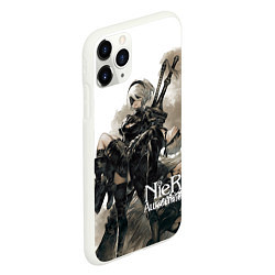 Чехол iPhone 11 Pro матовый Nier: Automata, цвет: 3D-белый — фото 2