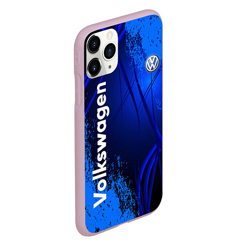 Чехол iPhone 11 Pro матовый Volkswagen / 3D-Розовый – фото 2