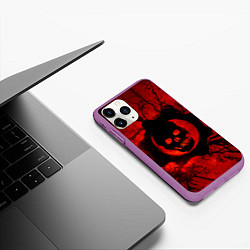 Чехол iPhone 11 Pro матовый Gears of hart, цвет: 3D-фиолетовый — фото 2