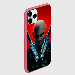 Чехол iPhone 11 Pro матовый Agent here, цвет: 3D-малиновый — фото 2