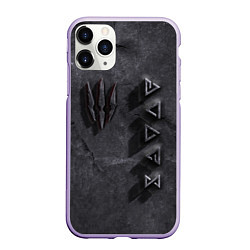 Чехол iPhone 11 Pro матовый THE WITCHER КАМЕНЬ