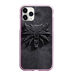 Чехол iPhone 11 Pro матовый THE WITCHER КАМЕНЬ ЛОГО