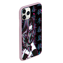 Чехол iPhone 11 Pro матовый Sad Anime Girl, цвет: 3D-розовый — фото 2