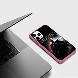 Чехол iPhone 11 Pro матовый Killer 47, цвет: 3D-малиновый — фото 2