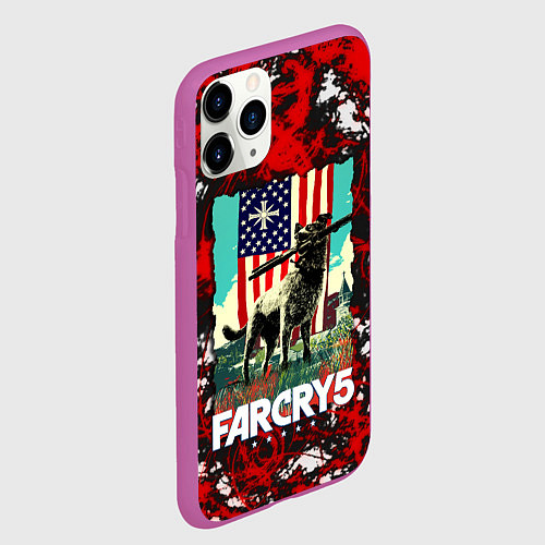 Чехол iPhone 11 Pro матовый Farcry5 / 3D-Фиолетовый – фото 2