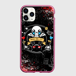 Чехол iPhone 11 Pro матовый The Binding of Isaac ИСААК, цвет: 3D-малиновый