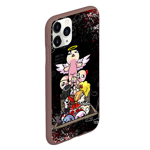 Чехол iPhone 11 Pro матовый The Binding of Isaac ИСААК / 3D-Коричневый – фото 2