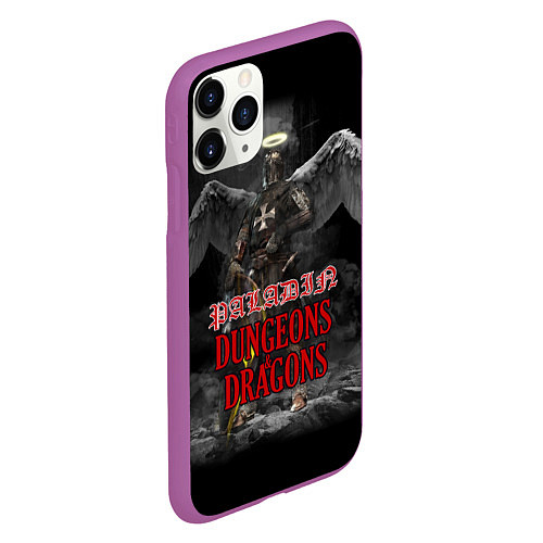 Чехол iPhone 11 Pro матовый Dungeons & Dragons: Palladin / 3D-Фиолетовый – фото 2