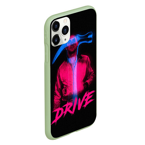 Чехол iPhone 11 Pro матовый DRIVE / 3D-Салатовый – фото 2