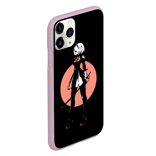 Чехол iPhone 11 Pro матовый Nier Automata / 3D-Розовый – фото 2