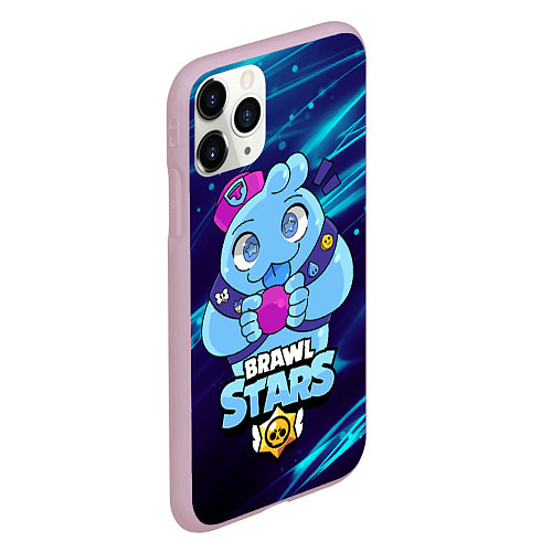 Чехол iPhone 11 Pro матовый SQUEAK BRAWL STARS СКВИК / 3D-Розовый – фото 2