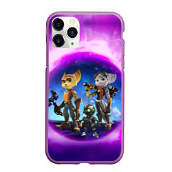 Чехол iPhone 11 Pro матовый Ratchet & Clank 2 Rift Apart, цвет: 3D-фиолетовый