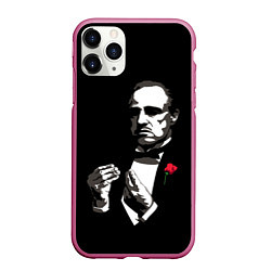 Чехол iPhone 11 Pro матовый Крёстный Отец The Godfather