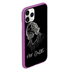 Чехол iPhone 11 Pro матовый THE DUDE Большой Лебовски, цвет: 3D-фиолетовый — фото 2