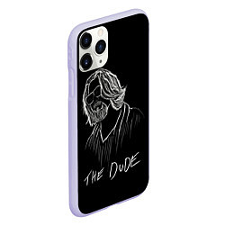 Чехол iPhone 11 Pro матовый THE DUDE Большой Лебовски, цвет: 3D-светло-сиреневый — фото 2