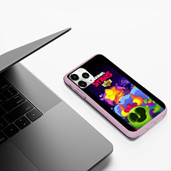Чехол iPhone 11 Pro матовый Сенди Спайк бравл, цвет: 3D-розовый — фото 2