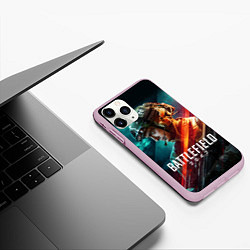 Чехол iPhone 11 Pro матовый BATTLEFIELD 2042 Батлфилд, цвет: 3D-розовый — фото 2