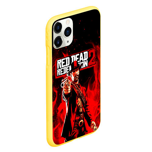 Чехол iPhone 11 Pro матовый RDR John Marston / 3D-Желтый – фото 2