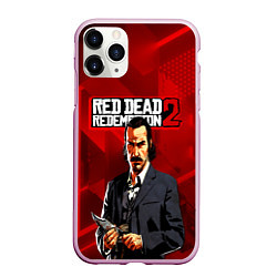 Чехол iPhone 11 Pro матовый Rockstar Games, цвет: 3D-розовый