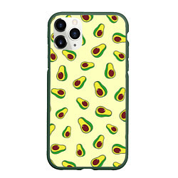 Чехол iPhone 11 Pro матовый Авокадо Avocado, цвет: 3D-темно-зеленый