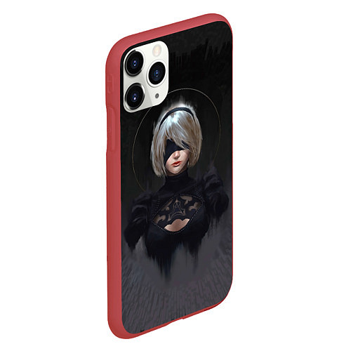 Чехол iPhone 11 Pro матовый Nier 3D / 3D-Красный – фото 2