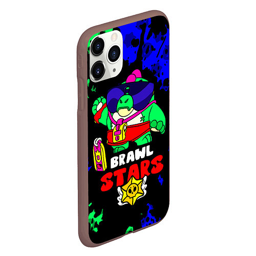 Чехол iPhone 11 Pro матовый Buzz, Базз Brawl Stars / 3D-Коричневый – фото 2