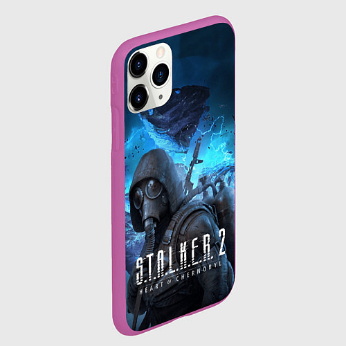 Чехол iPhone 11 Pro матовый Сталкер 2 Сердце Чернобыля DE / 3D-Фиолетовый – фото 2