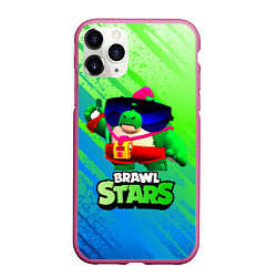 Чехол iPhone 11 Pro матовый Базз Buzz Brawl Stars, цвет: 3D-малиновый