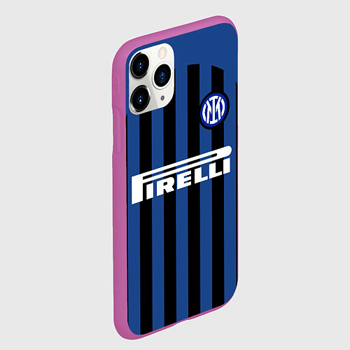 Чехол iPhone 11 Pro матовый INTER MILAN / 3D-Фиолетовый – фото 2