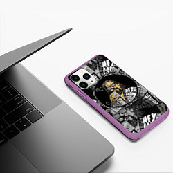 Чехол iPhone 11 Pro матовый The Big Lebowski, цвет: 3D-фиолетовый — фото 2