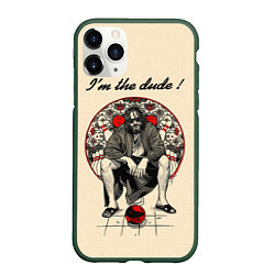 Чехол iPhone 11 Pro матовый I am the dude!, цвет: 3D-темно-зеленый