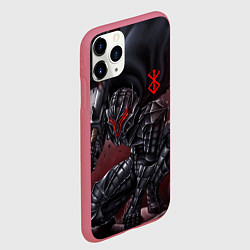Чехол iPhone 11 Pro матовый ГАТС БЕРСЕРК аниме, цвет: 3D-малиновый — фото 2