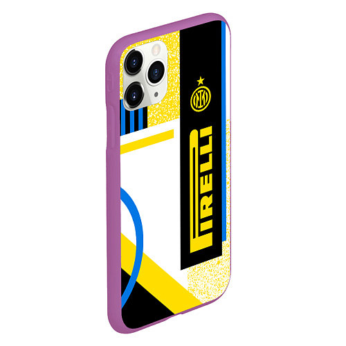 Чехол iPhone 11 Pro матовый ФК «Интер Милан» 202021 / 3D-Фиолетовый – фото 2