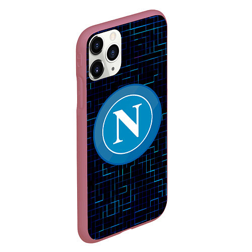 Чехол iPhone 11 Pro матовый Napoli / 3D-Малиновый – фото 2