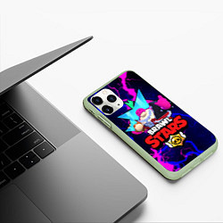 Чехол iPhone 11 Pro матовый BORN BAD BUZZ 1, цвет: 3D-салатовый — фото 2