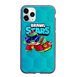 Чехол iPhone 11 Pro матовый Базз Buzz Brawl Stars, цвет: 3D-серый