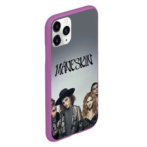 Чехол iPhone 11 Pro матовый Maneskin / 3D-Фиолетовый – фото 2