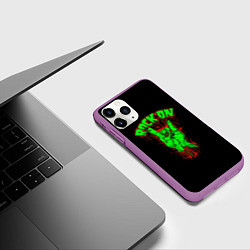 Чехол iPhone 11 Pro матовый RoCK On, цвет: 3D-фиолетовый — фото 2